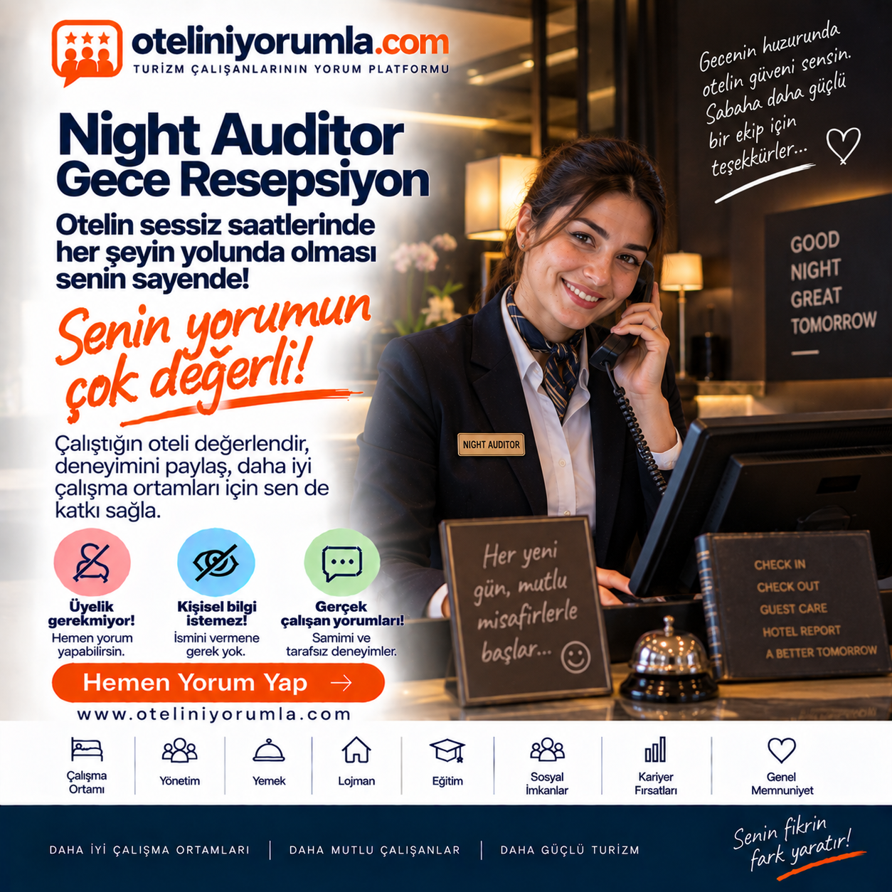 Night Auditor / Gece Resepsiyonu